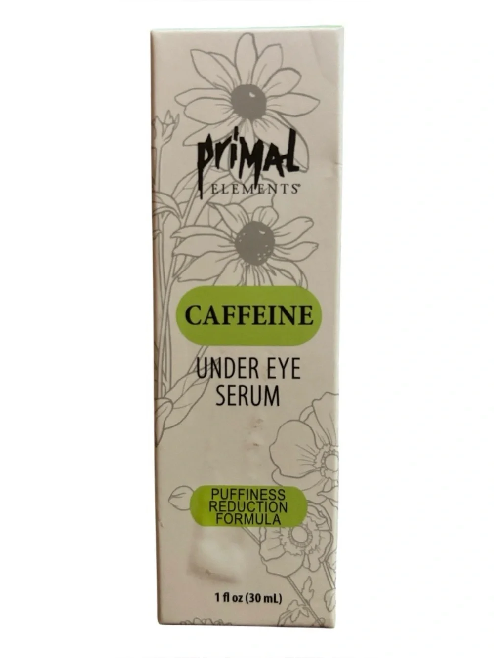 Primal Elements | CAFFEINE Under Eye Serum | Puffiness Reduction Formula NWT